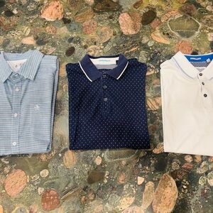 ❤️Men's Polo Shirt Trio - Blue, Navy, White❤️